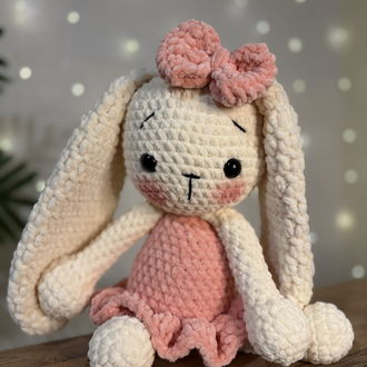 30-35cm Amigurumi Peluş Balerin tavşan (isim işlenebilir)