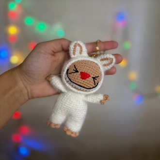 Amigurumi lububu figürlü anahtarlık çanta süsü