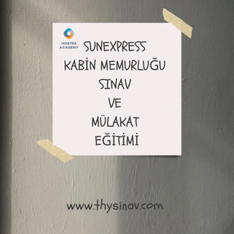 SUNEX KABİN MEMURLUĞU SINAVI İNGİLİZCE HAZIRLIK EĞİTİM SETİ
