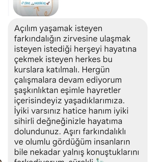 Layıklık bilinci Zirve programı 