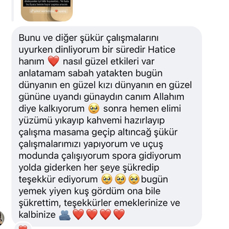 Şükür workshopları uyanıştan oluşa 