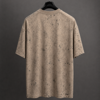 Vintage Washed Oversize T-Shirt - Bej