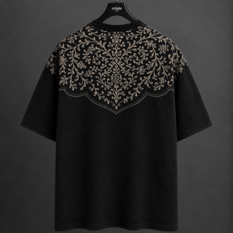 Vintage Washed Oversize T-Shirt - Siyah