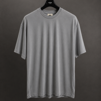 Oysho Oversize Basic T-Shirt - Füme