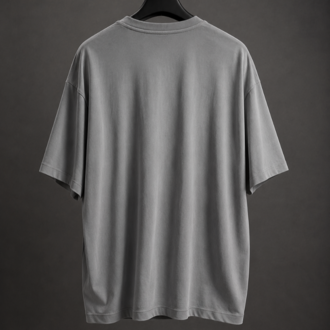 Oysho Oversize Basic T-Shirt - Füme