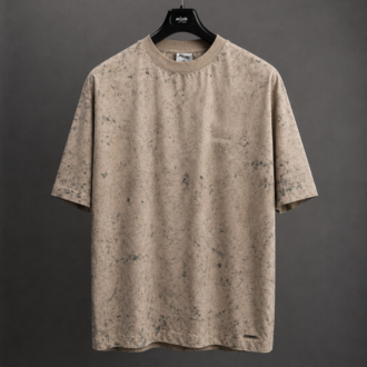 Vintage Washed Oversize T-Shirt - Bej