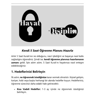5 Saat Kuralı: Düzenli Öğrenme ile Üstün Başarıya Ulaşma