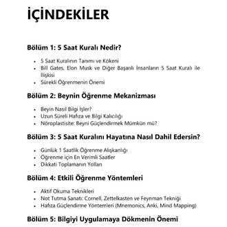 5 Saat Kuralı: Düzenli Öğrenme ile Üstün Başarıya Ulaşma