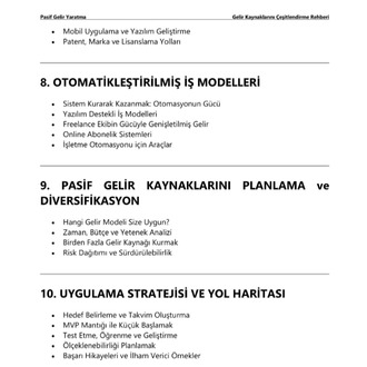 Pasif Gelir Yaratma : Gelir Kaynaklarını Çeşitlendirme Rehberi