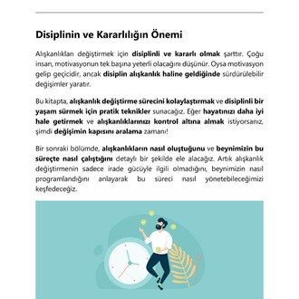 Disiplinli Yaşamın Anahtarı: Alışkanlık Değiştirme Rehberi