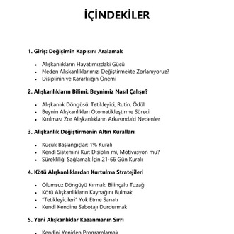 Disiplinli Yaşamın Anahtarı: Alışkanlık Değiştirme Rehberi