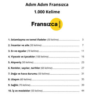 Fransızca Öğrenme Paketi – 3 Kitap Bir Arada