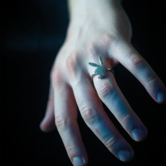 ICE-C "RABBIT" SILVER RING