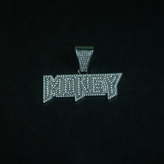ICE "MONEY" SILVER PENDANT
