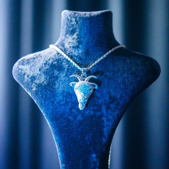 ICE "GOAT" SILVER/GOLD PENDANT