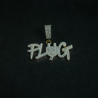 ICE "PLUG" GOLD PENDANT