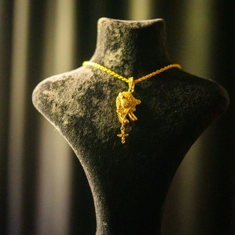 ICE "PRAY TO GOD" GOLD PENDANT