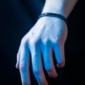 ICE-C "HOLO" BLACK BRACELET (Hologram Taşlı)