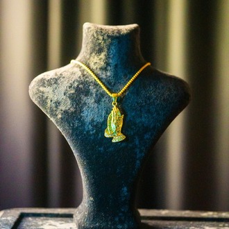 ICE-C "PRAY" SILVER/GOLD PENDANT