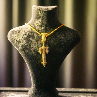 ICE-C "TRAPSTAR" SILVER/GOLD PENDANT