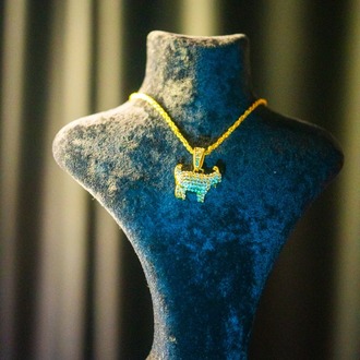 ICE "GO4T" SILVER/GOLD PENDANT