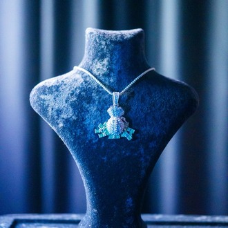 ICE-C "CASHBOX" SILVER PENDANT
