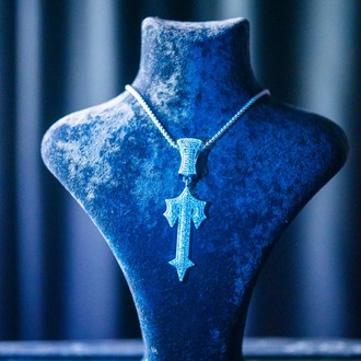 ICE-C "TRAPSTAR" SILVER/GOLD PENDANT