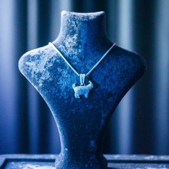 ICE "GO4T" SILVER/GOLD PENDANT