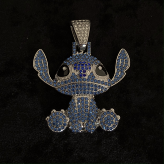 ICE-C "BLU" SILVER-BLUE PENDANT