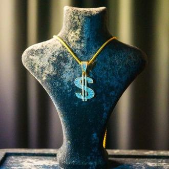 ICE "$$$" SILVER/GOLD PENDANT