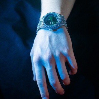 ICE “GREEN ROLLIE” SILVER-GREEN WATCH