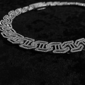 ICE-C "ZIKZAK" SILVER CHAIN
