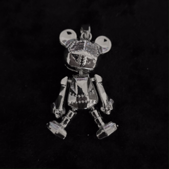 ICE-C BASIC "BEAR" SILVER PENDANT