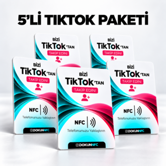 5’li TikTok Paketi 15x10 cm