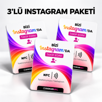 3’lü Instagram Paketi 15x10 cm