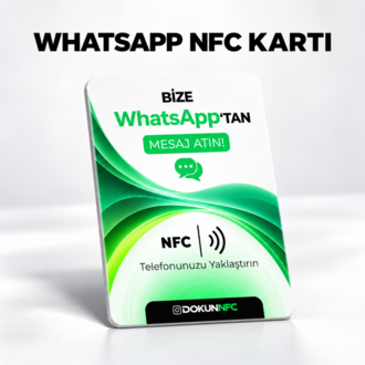 WhatsApp NFC Kartı 15x10 cm