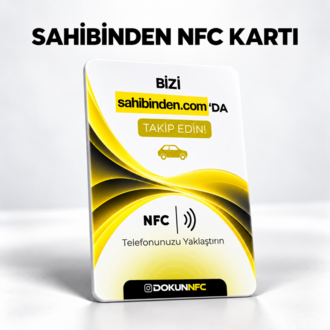 sahibinden NFC Kartı 15x10 cm