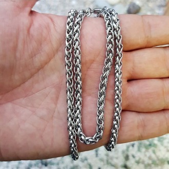 Titanyum Çelik Angelus Örme Unisex Zincir Kolye