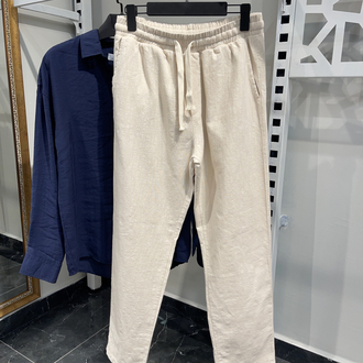 Laci Modal Gömlek Krem Pantolon Kombini