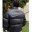 Logo Nakışlı Siyah Şişme Mont ŞM1501