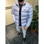 Logo Nakışlı Gri Şişme Mont ŞM1501