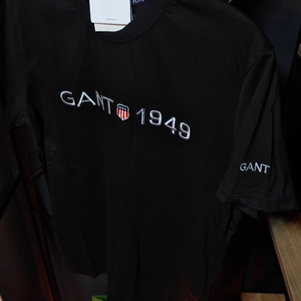Gant 1949 Nakış Logolu Siyah Tişört