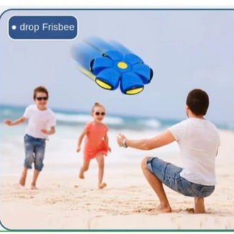 Işıklı Sihirli Zıplayan Top - Şekil Değiştiren Flat Ball Disk