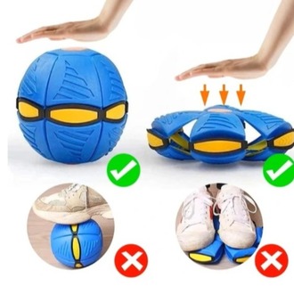 Işıklı Sihirli Zıplayan Top - Şekil Değiştiren Flat Ball Disk