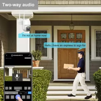 Dış Mekan Güvenlik Kamerası 1080P CCTV Kamera 2.4Ghz WiFi Kablosuz Gözetim Kamerası 