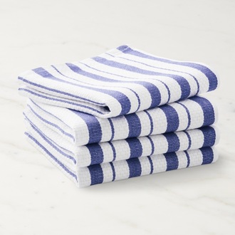 2'li Stripes Mavi Havlu Seti