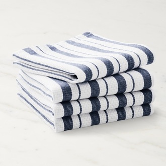 2'li Stripes Lacivert Havlu Seti