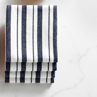 2'li Stripes Lacivert Havlu Seti
