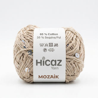 HİCAZ %100 COTTON (PAMUK) PULLU İP ( 100 GRAM )