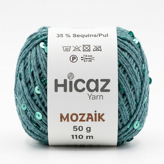 HİCAZ %100 COTTON (PAMUK) PULLU İP ( 100 GRAM )